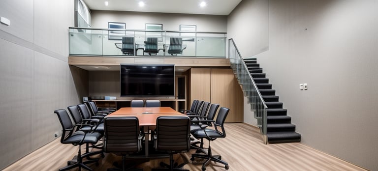 Rendering of office design possibilities