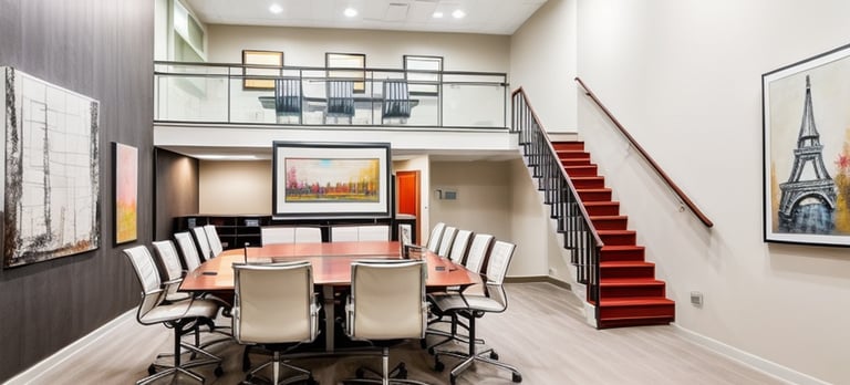 Rendering of office design possibilities