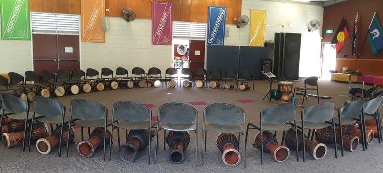 drumming classes with chairs