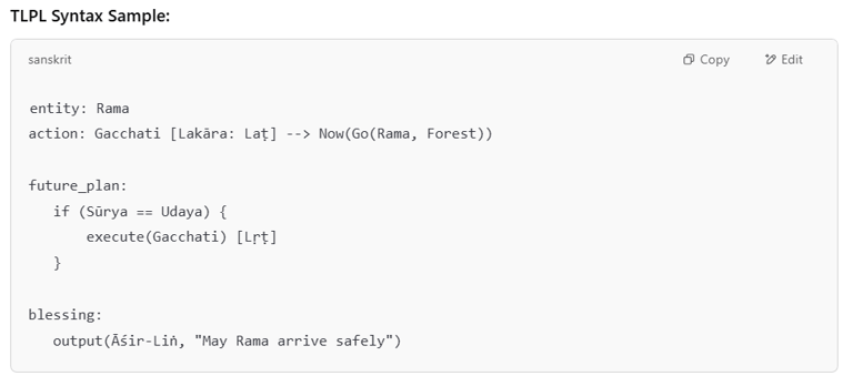Sanskrit  for AI Coding