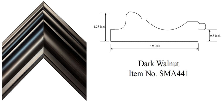 Dark Walnut Picture Frame Item No. SMA441