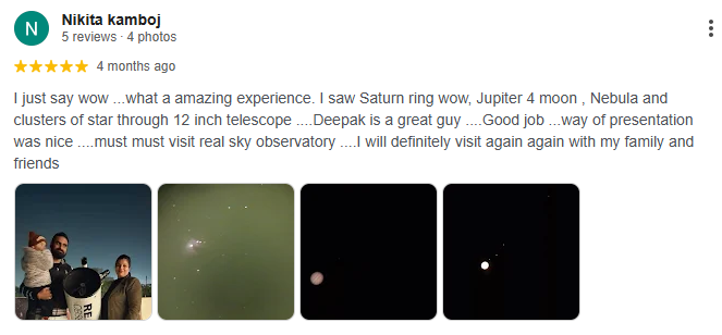 Wow Moment at Observatory
