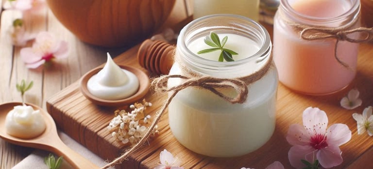 a variety of different types of body care products