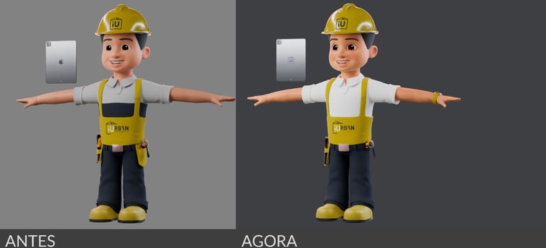 mascote 3D personagem 3D