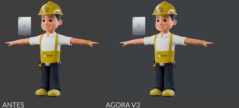 mascote 3D personagem 3D