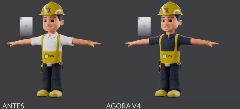 mascote 3D personagem 3D
