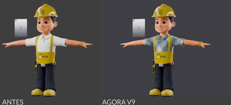 mascote 3D personagem 3D