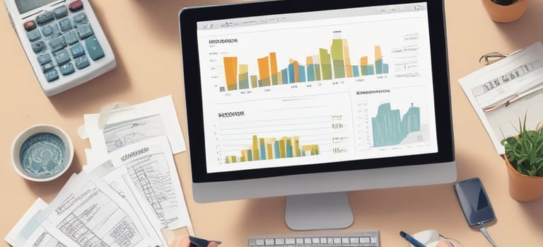 A sleek office building surrounded by well-maintained gardens and parking spaces on a sunny day.