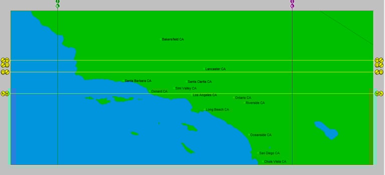 astrocartography map of Billie Eilish's hometown Los Angeles