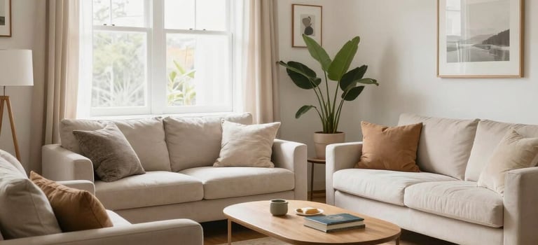 Bright living room with modern inventory