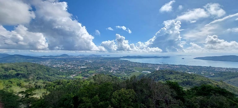 Thailand phuket big buddha viewpoint chalong bay