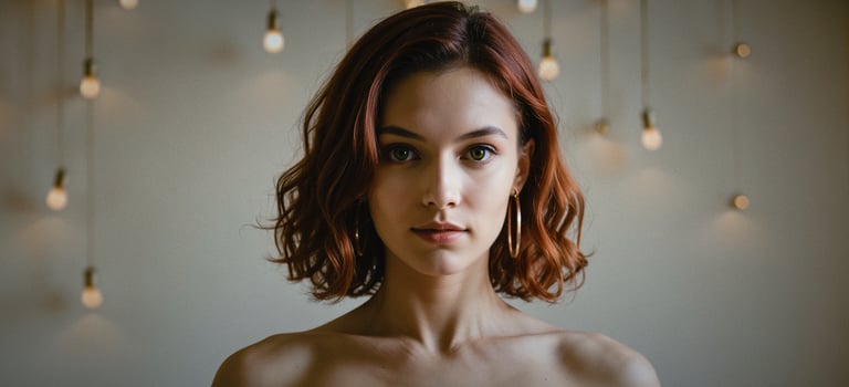 a woman with a red hair