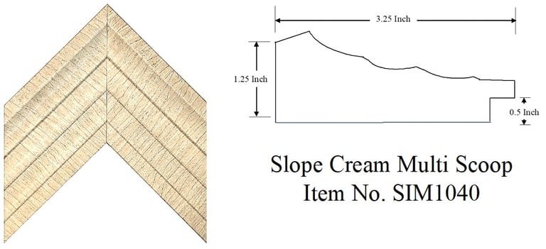 Wave Pattern - Natural Picture Frame Item No. SIM1040