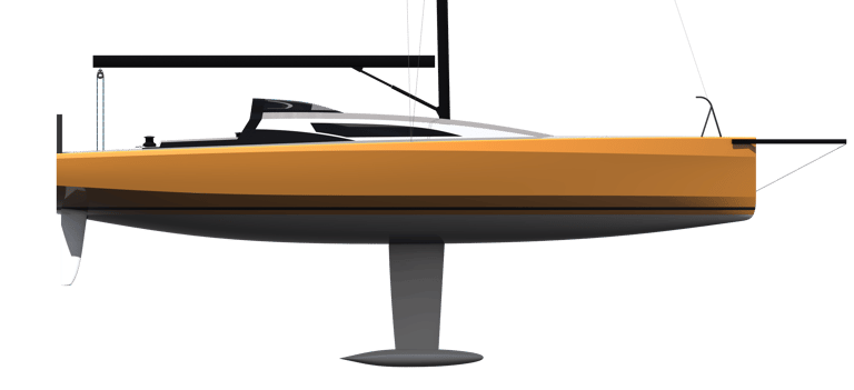 M36 Duo sail yacht design starboard exterior