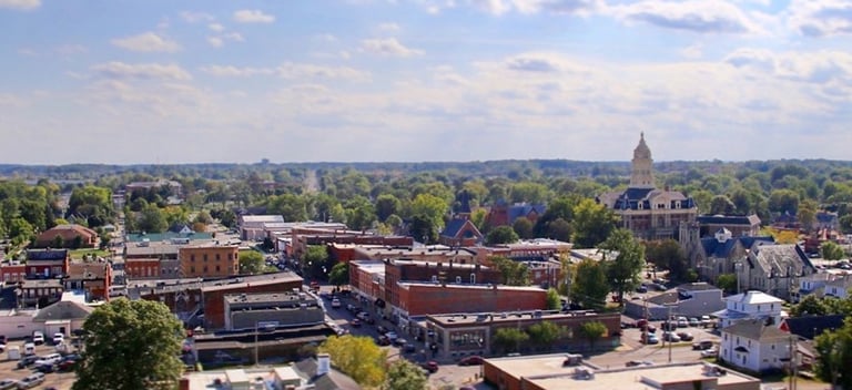 ARIEAL VIEW OF MARYSVILLE OHIO