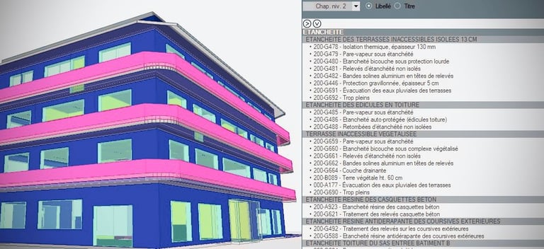 métrés maquette 3D Marseille