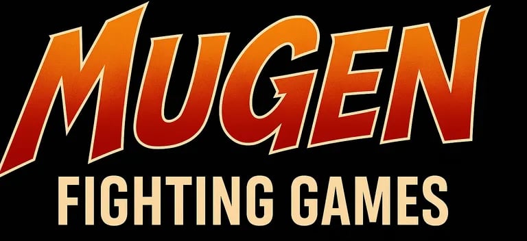 a mugen fighting games logo