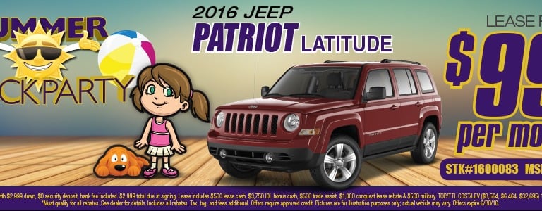 "Summer Block Party" Jeep Patriot Web Banner Ad