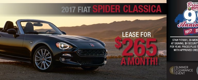 Brown's Automotive Group—Fiat Spider Classica Web Banner Ad