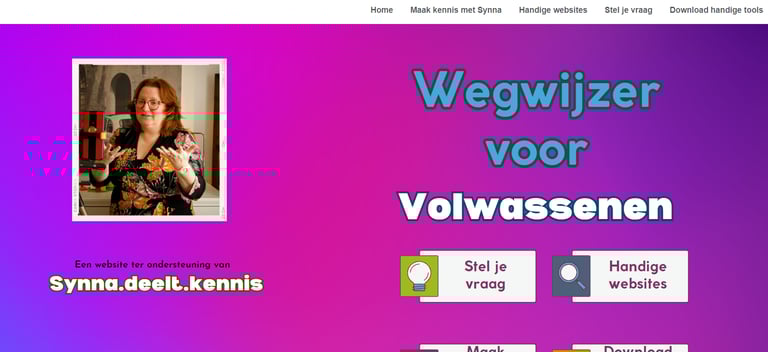 Voorbeeld van kennishub @synna.deelt.kennis