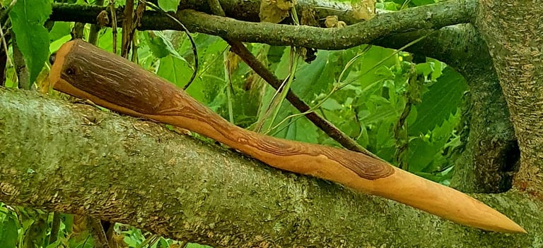Baguettes salamander baguette en bois de poirier magie sorcellerie sorcière