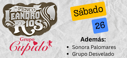 Leandro Rios en Sabinas Hidalgo Feria de la Fundación 2025