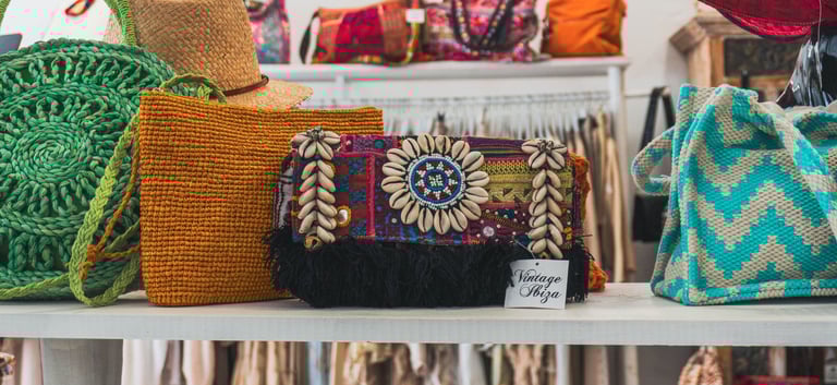 Bolso estilo boho Ibiza Ghaliaria Moda tienda en Dénia