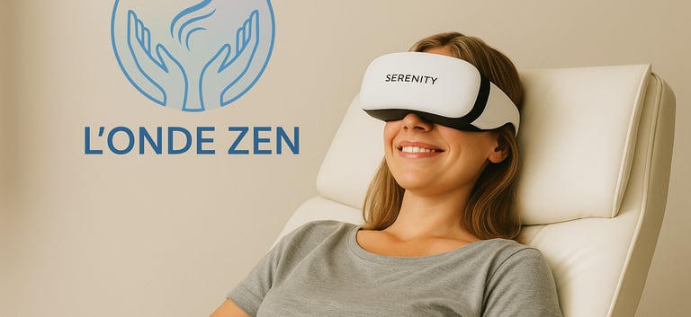 Séance de relaxation immersive en réalité virtuelle avec casque VR SERENITY à Verson (Calvados)