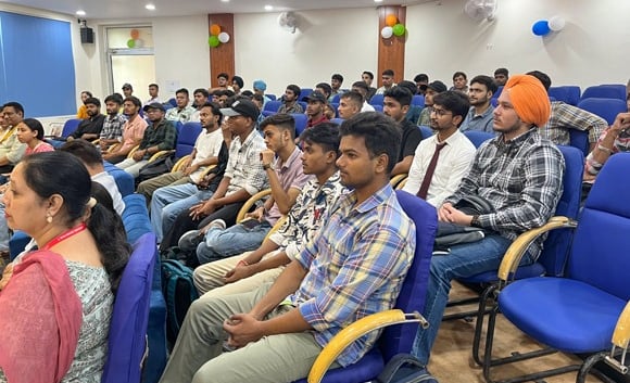 Group of students in lecture theatre