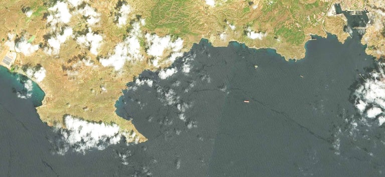 ortofoto cabo tiñoso cartagena murcia