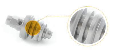 an image of a tool after aluminum bead blasting