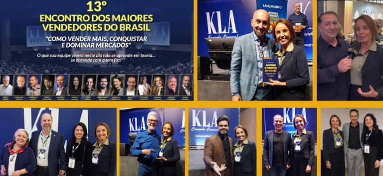 laine Rodrigues compartilhando experiência em evento da KLA/SP