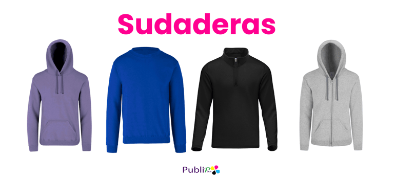 sudaderas de colores y modelos variados