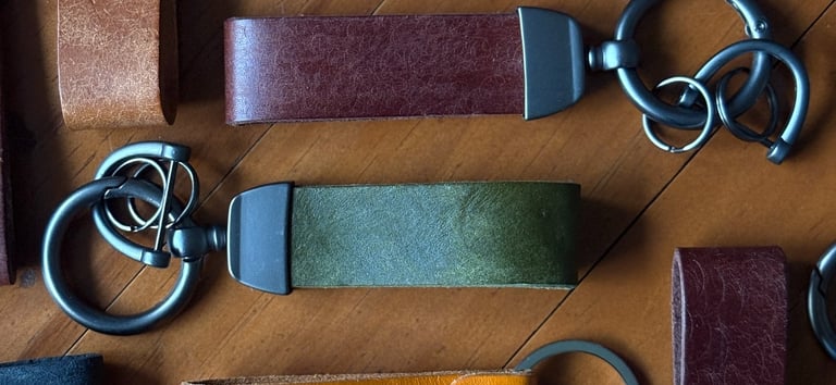 Handmade Leather Key fobs