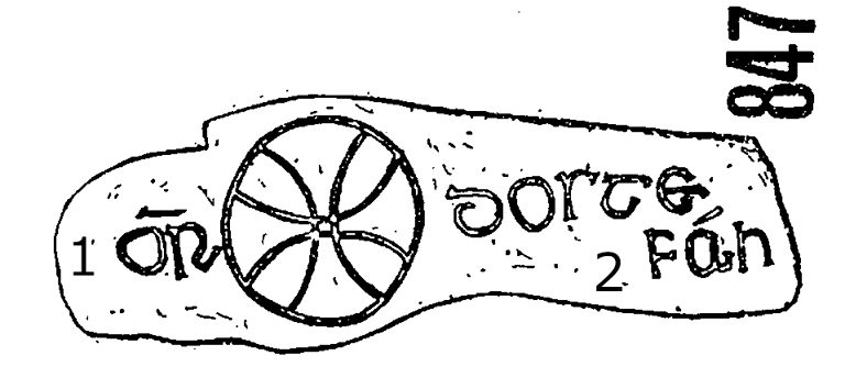Clonmacnois Runestone 847 - Barony of Garrycastle, County of Offally, Ireland