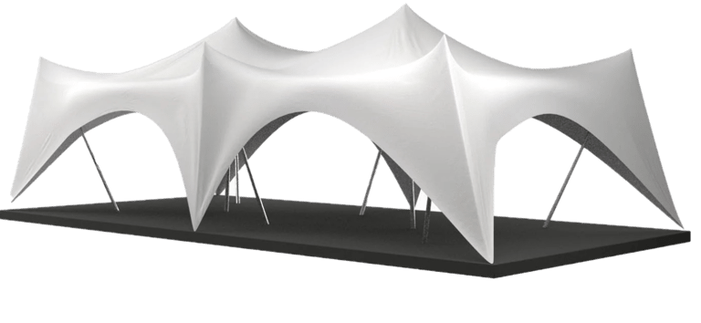 Crown palapinė  100 kv. m, 11,5 x 8,5 m