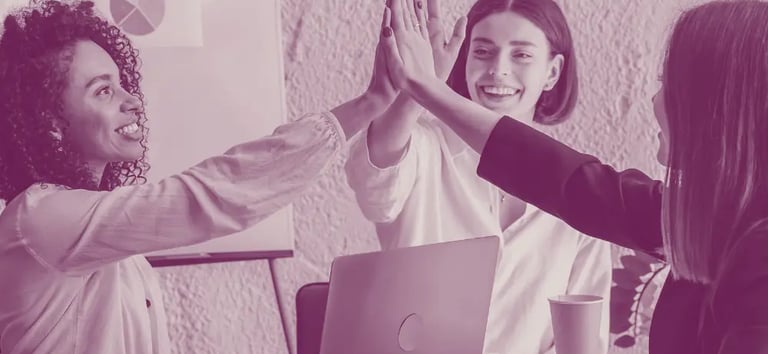 Women giving high fives for Accountability