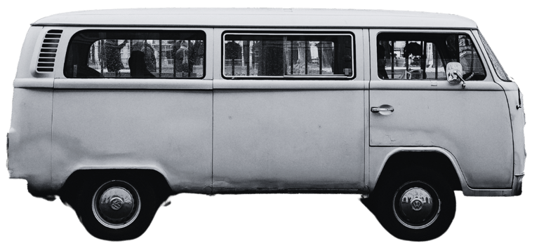 photo of an old matador van