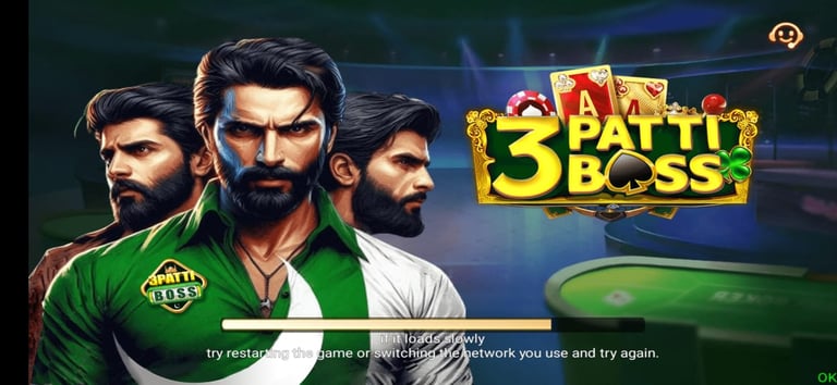 3 Patti Boss online gameplay showing Teen Patti card action 3 Patti Boss app screen with real cash g