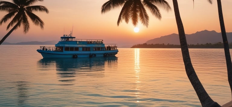 blue and white striped round textile