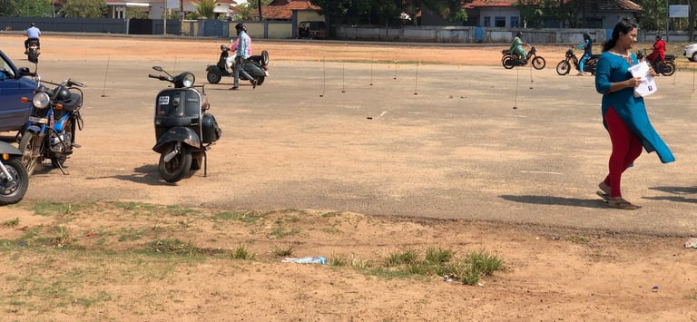 driving school at Alappuzha Lighthouse, Alappuzha, Kerala, India