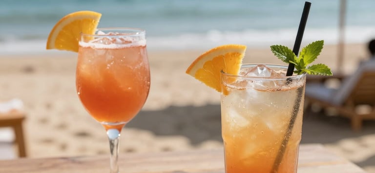 cocktail party by the beach in spain 