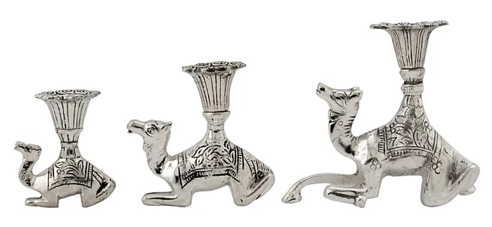 Camel shaped 3 Sized candle holder