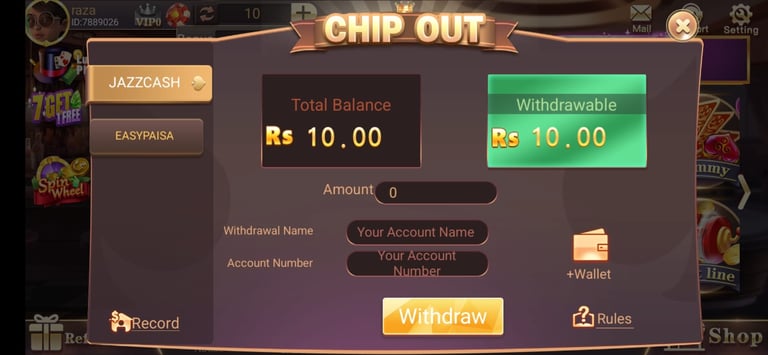 deposit and with darwa in 3patti ludo