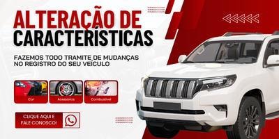 Despachante em Betim realizando regularização de mudança de cor, rodas, motor e demais característic
