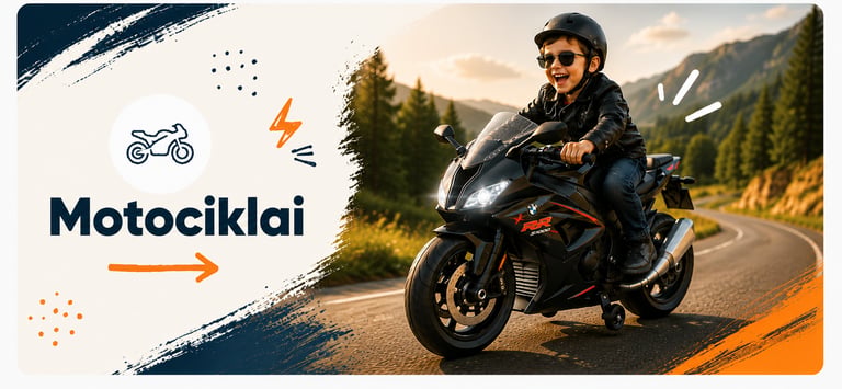 elektromobiliai vaikams