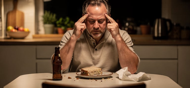 Stile di vita disordinato con alimentazione non gestita e stress cronico