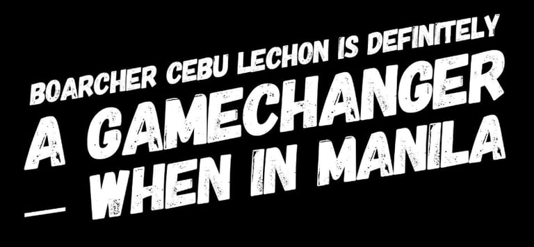 food review of boarcher cebu lechon house by when in manila