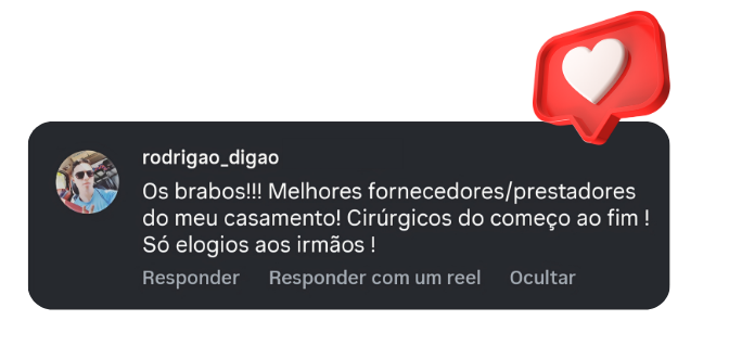 Depoimento de cliente satisfeito com serviço open bar Lab Bar