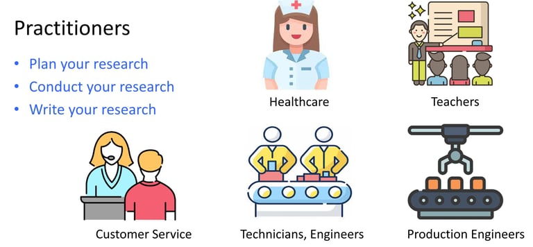 Image showing various practitioners in healthcare, teachers, customer service, technicians and engin